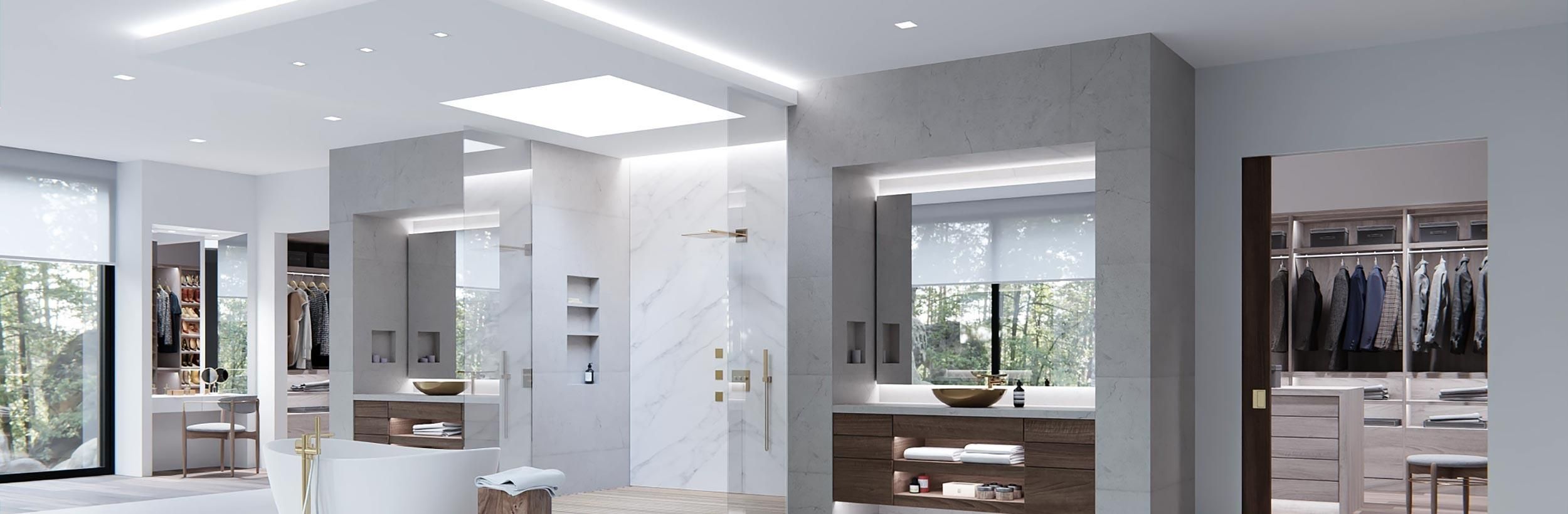 Linear lighting fixtures